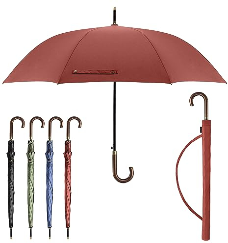Sapor Design Regenschirm Stockschirm sturmfest Auf-Automatik windsicher | XXL groß & stabil für 2 Personen Damen & Herren | Golfschirm Reise – 123 cm Ø elegant | SAPOR CLASSIC
