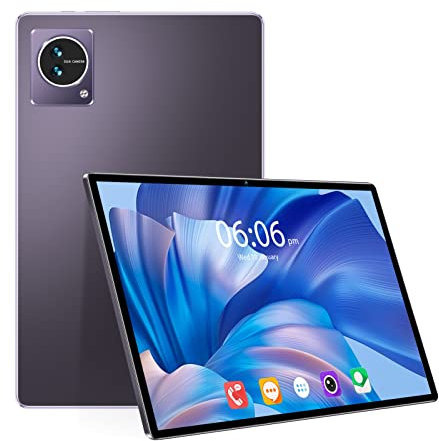 Garsent Ultra Thin Tablet, 10.1in 1920x1200 IPS Display, 8GB RAM 128GB ROM, 8 Core CPU, 8MP+16MP Camera, Support 512GB Memory Expansion, 7000mAh, Android 11.0 (Purple)