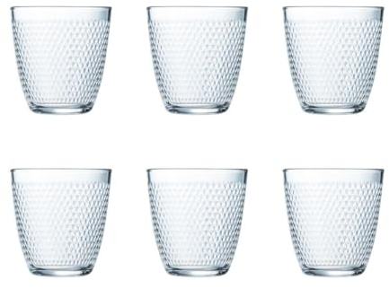 Luminarc Concepto Pampille Set 6 Vasos Bajos Vidrio 25cl Sodo Apto Frigorífico No Apto Microondas Reciclable