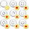Linzer Emporte-Pièces-9 Piece-Patisserie Découpeur de biscuits et de pains aux fruits pour les enfants et les festivals-biscuit moule patisserie tartelette confiture petit beurre