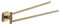 Gedy Tonga Doppelter Handtuchhalter, Mattes Gold