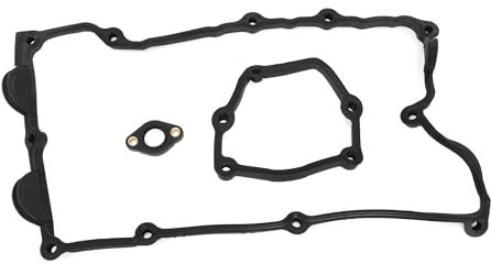 A ABSOPRO Ventildeckeldichtung Nr. 11128655413 Zylinderkopf Ventildichtung Dichtung für BMW 1 (E87) 120 I 2003-2011 Schwarz 1 Satz