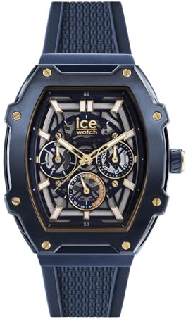 Ice-Watch - ICE boliday skel Steel - Herrenuhr mit Silikonarmband (Medium)
