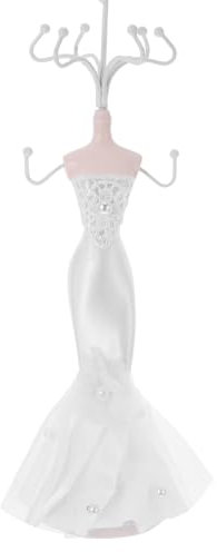 NUOBESTY Schmuckständer Für Ohrringe Ringe Und Halsketten Schmuckaufbewahrungs-Organizer Kompakter Schmuckhalter-Display Zur Präsentation Von Schmuckstücken