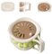 2 in 1 Draining Basket with Lid, 2025 New Washing Bowl with Hidden Handle, Drain Tray Keeps Food Fresh, Stackable Storage Container for Fruits Vegetables Kitchen (Coffee)