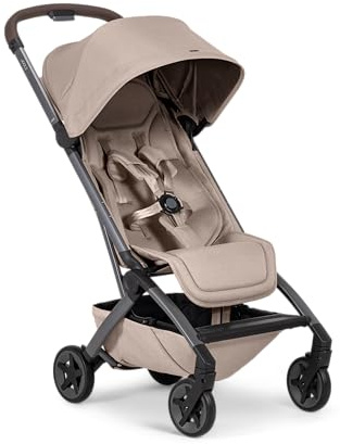 Joolz Aer2 Reise-Kinderwagen, Kompakter Reisebuggy für Baby und Kleinkind | Einhand-Faltung, Liegefunktion & UPF 50+ Sonnendach, Flugzeug Handgepäck tauglich, ideal für Reisen - Sandy Taupe