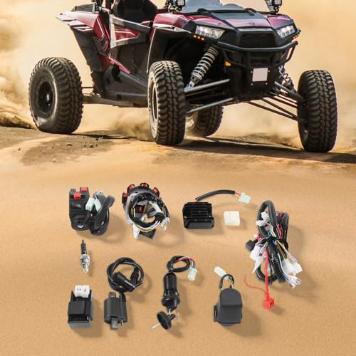 Faisceau Electrique Complet pour ATV Quad 125-250cc 4 Temps Automatique Cuivre et Caoutchouc 1,43 kg