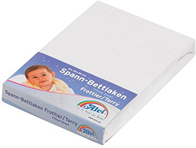 Alvi 93410 Spannlaken Frottier, weiß