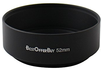 BestOfferBuy 52mm Metall Gegenlichtblende für Canon Nikon 50mm f1.8 Objektiv 52 mm