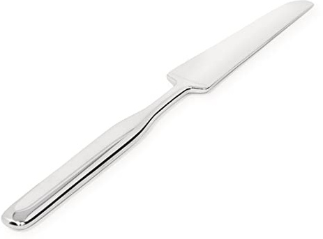 Alessi IS02/3 Collo-Alto, Tafelmesser aus Stahl AISI 420 glänzend poliert Edelstahl 23 x 2 x 5 cm 6 Einheiten, Silber