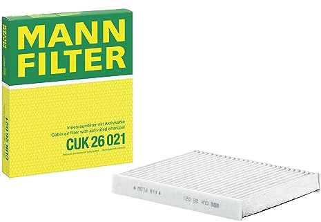 MANN-FILTER CUK 26 021 Innenraumfilter/Kabinenluftfilter - Pollenfilter mit Aktivkohle - für Pkw + Transporter