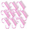 Ogquaton 10pcs Nail Brush Pink Nail Art Dust Cleaning Brush Mini Manicure Pedicure Tool Stylish and Popular