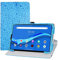 LFDZ Funda Cuero Sintético Rotación de 360 Grados de Función de Soporte para 10.3in Lenovo Tab M10 Plus/ 2nd Gen/Smart Tablet,Azul