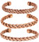 Touchstone Copper Magnetarmband im tibetischen Stil. Handgeschmiedet aus massivem und hochfestem reinem Kupfer. Satz von 3 verschiedenen Designs im Seilgeflecht-Stil.