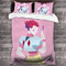 NICHIYO Hisoka Hunter Bettwäsche-Set, Bettdeckenbezug und Kissenbezug, Mikrofaser, 3D-Digitaldruck, dreiteiliges Bettwäsche-Set (19, Einzelbettgröße 135 x 200 cm + 80 x 80 cm)