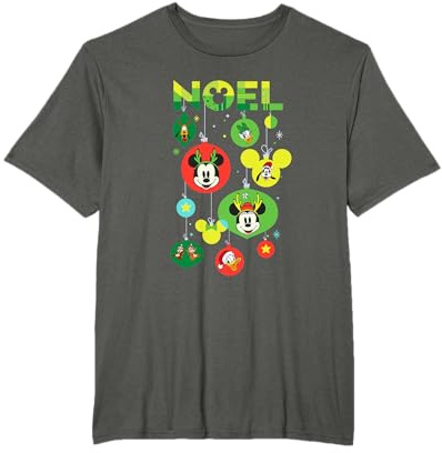 Disney Mickey and Friends Noel Holiday Ornaments T-Shirt