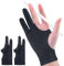 ANMONE 2er-Pack Zeichenhandschuhe, Handflchenablehnung fr iPad-Oberflchen, alle kapazitiven Touchscreen-Knstler, Rechts- und Linkshnder, Grafiktablett, Grafikmonitor, digitales Zeichnen, Skizzieren