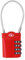ZHEGE Suitcase Padlocks, TSA Approved Luggage Locks with Open Indicator, 5.5in Flexible Cable, 4 Digit Combination Padlock for Gym Locker, Briefcase, Backpack, Laptop Bag (Red)