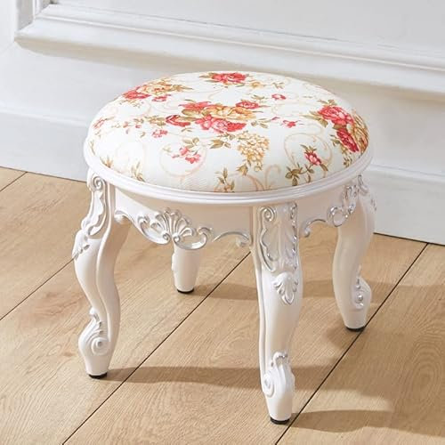 Couchtisch Hocker Haushaltshocker Runder Hocker Bank Rückenlehne Wohnzimmer Sofa Hocker Schuhwechselhocker(Style 6)