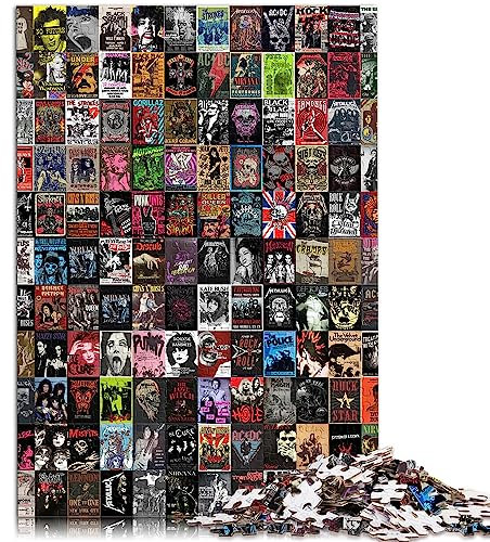 puzzle for adults and children vintage collage 1000 Pieces Jigsaw Puzzles Wood Puzzle suitable for adults Great Gift for Adults Size: 50x75cm
