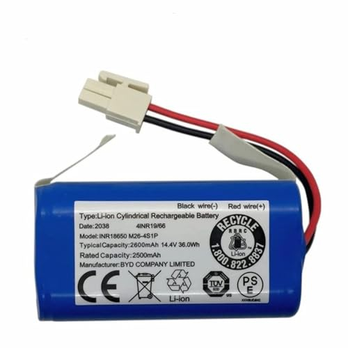 TGHY Lithium Battery Pack 14.4V/14.8V Robot Vacuum Cleaners Replacement Battery 2600mAh 2800mAh 3200mAh 3500mAh Rechargeable Spare Sweeper Battery,2600mAh