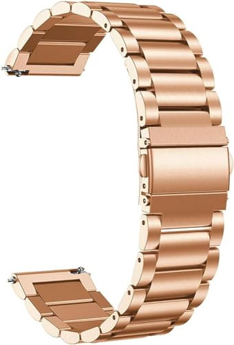 20mm Armbänder Kompatibel mit Garmin Vivomove Luxe Armband Edelstahl Ersatzarmband Metall Uhrenarmband Business Bands für Garmin Vivomove Luxe Smartwatch
