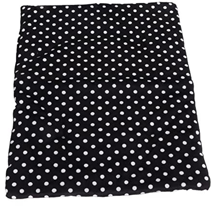 KIMISS 9W USB Heating Pad, 37 X 47cm, 3 Temperature, Washable, Foldable, Heated for Cats & Dogs, Black, Polka Dots