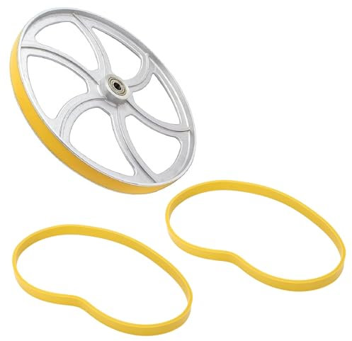 2Pcs Band Saw Tires Non-Slip Rubber Replacement for 8in Bandsaw Wheel, Durable Bandsaw Pulley Tire for Woodworking Tools and Band Saw Machine Accessories