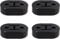 4 PCS Exhaust Rubber, Universal Exhaust Hangers, Car Insulators Exhaust Rubber Mount, Durable Exhaust Hanger, Bracket Rubber Muffler Hanger for Protecting Car Exhaust System, 2 Holes, 12mm