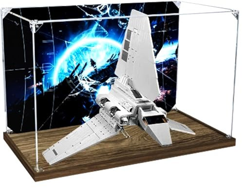 Acrylic Display Case, Compatible with Le-go 75094 Great White Swan Shuttle Box kit,Dustproof Box Set, Storage Box,Transparent Case(Display Case Only, kit not Included)