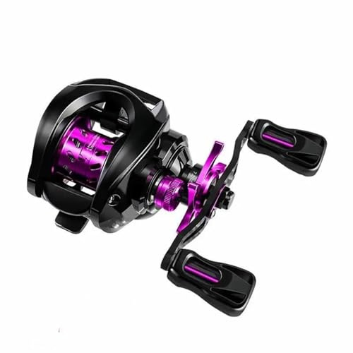 Moulinet De Pêche Moulinet Pêche avec Ligne Anti Explosion Roue Forme Goutte 8KG Rapport Vitesse 7.2:1 Tasse Double Moulinet Casting(Right)