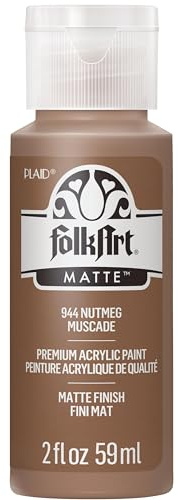 FolkArt Acrylic Paint in Assorted Colors (2 oz), 944, Nutmeg