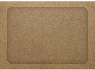 A7 Full Face Window Envelopes - Gorcery Bag Brown (50 Qty.)