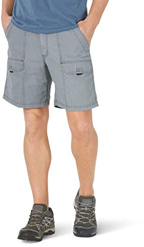 Wrangler Authentics Men's Canvas Utility Hiker Short Cargo, Lagoon, 36