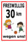Melis S00040-010-B Autocollant pour Panneau de signalisation 30 km/h