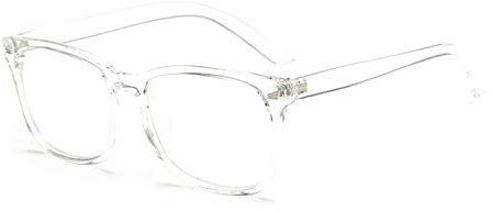 JoXiGo Monture Lunettes de Vue Homme Femme Vintage Grande Cadre Lentille Clair + Étui