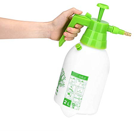 Rociador de jardín, 2L Pistola de pulverización de Agua Manual a presión Planta de jardinería Rociador de protección de jardín con Agarre ergonómico