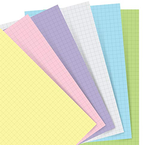 Filofax Papier-Nachfüllpackung, quadratisch, Pastellfarben