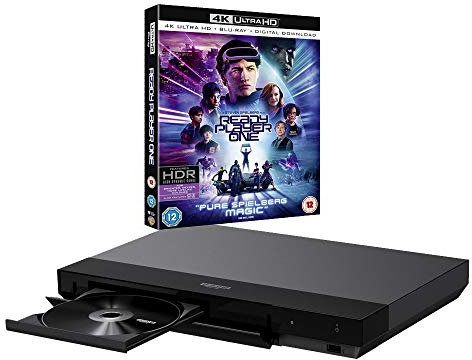 Sony UBP-X700 MULTIREGION Blu-ray Player Bundle with Ready Player One Ultra HD 4K Blu-ray Disc