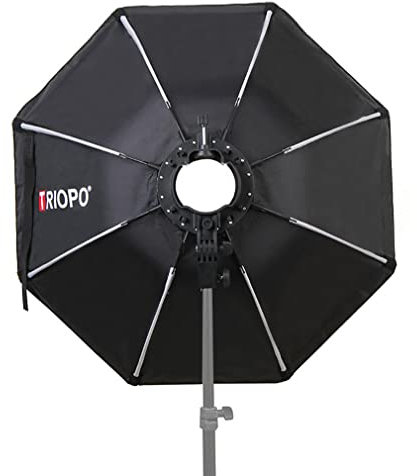 Triopo Octagon Softbox - Diffusore di luce con staffa a S compatibile con Godox V1 AD200 Profoto A1 F1-250 F1-200 Flash Lighting