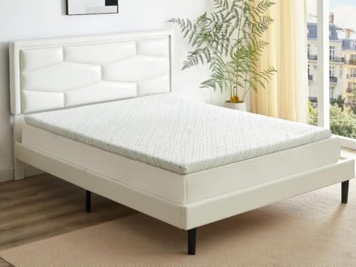 Vente-unique - Surmatelas 160 x 200 cm mémoire de Forme coutil Bambou ép.5cm - Luffy de NATUREA