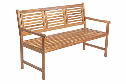 SAM 3-Sitzer Gartenbank Cordoba 150 cm, Akazienholz geölt, Sitzbank | Bank, pflegeleichtes Massivholz, Holzbank geeignet für Garten, Balkon, Terrasse oder Wintergarten