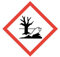 Gefahren-Aufkleber I Wetterfeste Folie mit UV-Schutzlaminat I Gefahrenstoff-Symbol mit GHS09 Umweltgefährlich-Bezeichnung I 10 x 10 cm I GHS-Kennzeichnung I Warnung I Achtung I Hinweis I hin153