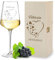 2-TLG Geschenkset Leonardo Weinglas 560 ml + Holzbox mit Wunschgravur - Motiv Herz mit kleine Herzen - personalisiert - Weißwein, Rotwein - do-it-Yourself - Hochzeit, Verlobung - Romantik