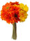 Momiaday Künstliche Blumen, bunte Gerbera-Gänseblümchen, Seidensträuße mit lebendigen Farben, Gänseblümchen, Kunstblumen, Arrangements für Zuhause, Hochzeit, Tischdekoration (Orange + Gelb + Rot)