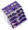 ProCase Porta Orecchini Organizer a 5 Strati, Portagioie con Cassetto e Divisori Regolabili, Porta Gioielli Chiuso da Camera, Vassoio per Gioielli Anelli Orecchini - Viola