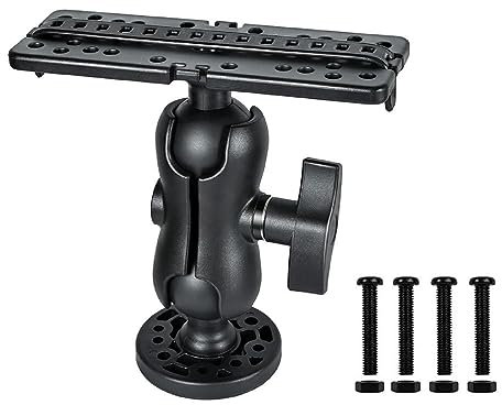 Fish Finder Bracket 360 Degrees Rotation Fish Finder Holder Ball Mount Fish Finder Mount Base Marine Fish Finder Mount Fish Finder Mount Base Marine Electronic Fish Finder Mount Ball-mount Fish Finder