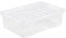 TENLITE Small 𝟑𝟐𝐋 𝐒𝐭𝐨𝐫𝐚𝐠𝐞 𝐁𝐨𝐱 with Lid Strong Plastic Stackable Nestable Clear Underbed Container For Home Office (32 Litre)