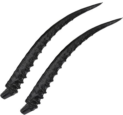 Amosfun 1 Paar Halloween Verkleiden Tierkostüm Dekorationen Für Tanzpartys Hexendekor Deer Hörner Ox Hörner Stirnband Kostüm Horned Bull Hörner Karnevals-haarrequisite Kopfschmuck Diy Prop