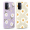 Yoedge 2 Stück HandyHülle für Oppo A74 / Oppo A54 5G Hülle 6,5, Mädchen Schutzhülle Blumen Muster Aesthetic Design,Frauen Geschenk Weich TPU Silikon Stoßfest Cover Case für Oppo A74 5G, Lila Blume